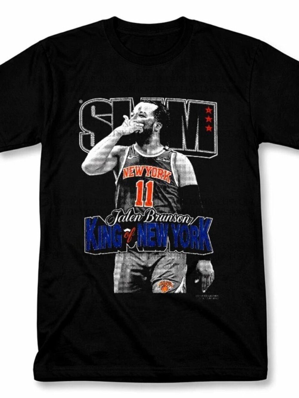Jalen Brunson Slam Cover Knicks Graphic T Shirt Retro Basketball T Shirt
